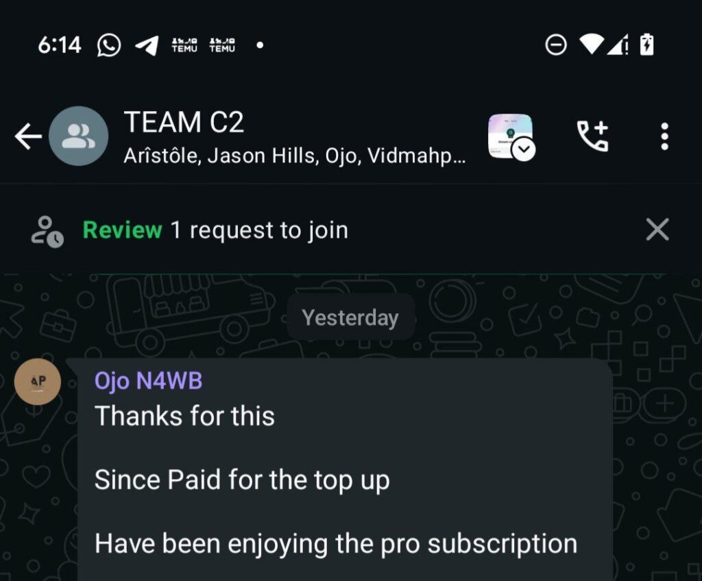 Customer testimonial