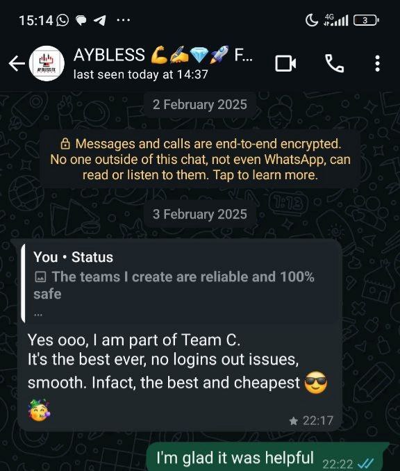 Customer testimonial